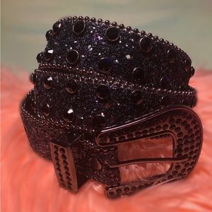 COPY - CUSTOM BB Simmons INSPIRED Studded & Rhinestone Decor Belt With Punch To…